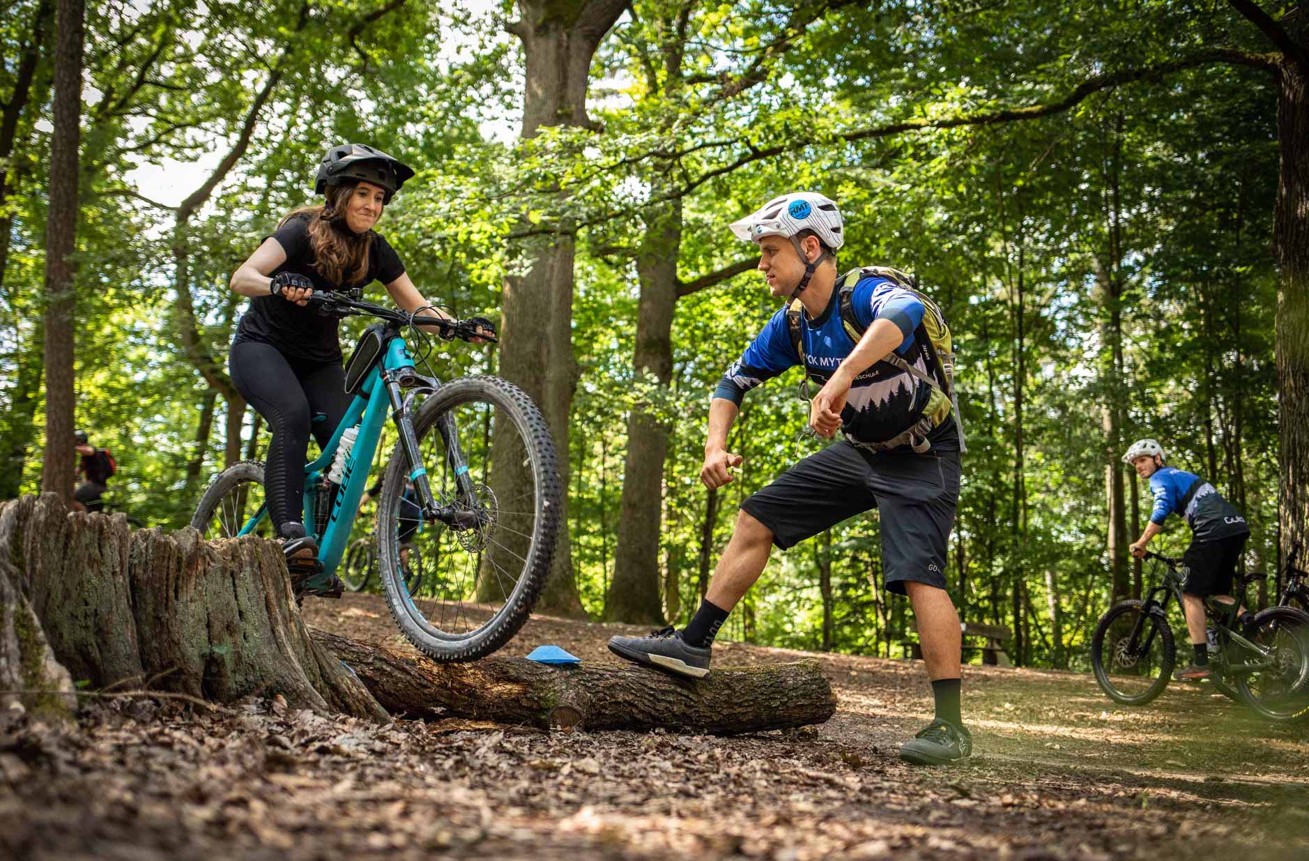 MTB Fahrtechnik Kurs für Einsteiger in Leipzig - Mountainbike Basic - Rock my Trail Bikeschule