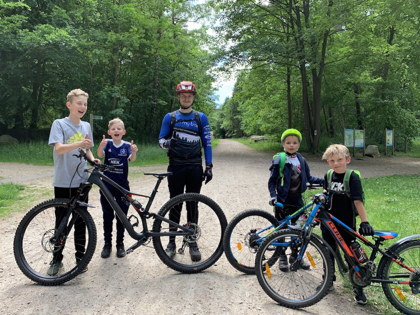 MTB Kinder Kurs Basic Fahrtechnik Rock my Trail Bikeschule Aue Erzgebirge Sachsen