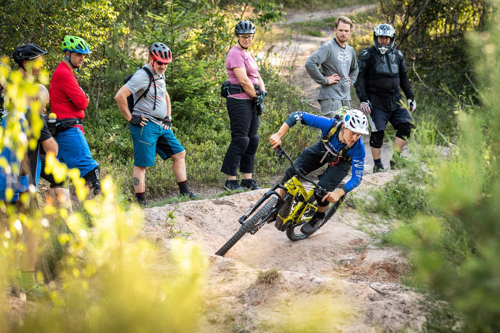 eMTB Fortgeschritten Fahrtechnik Kurs Gera - Mountainbike Training - Rock my Trail