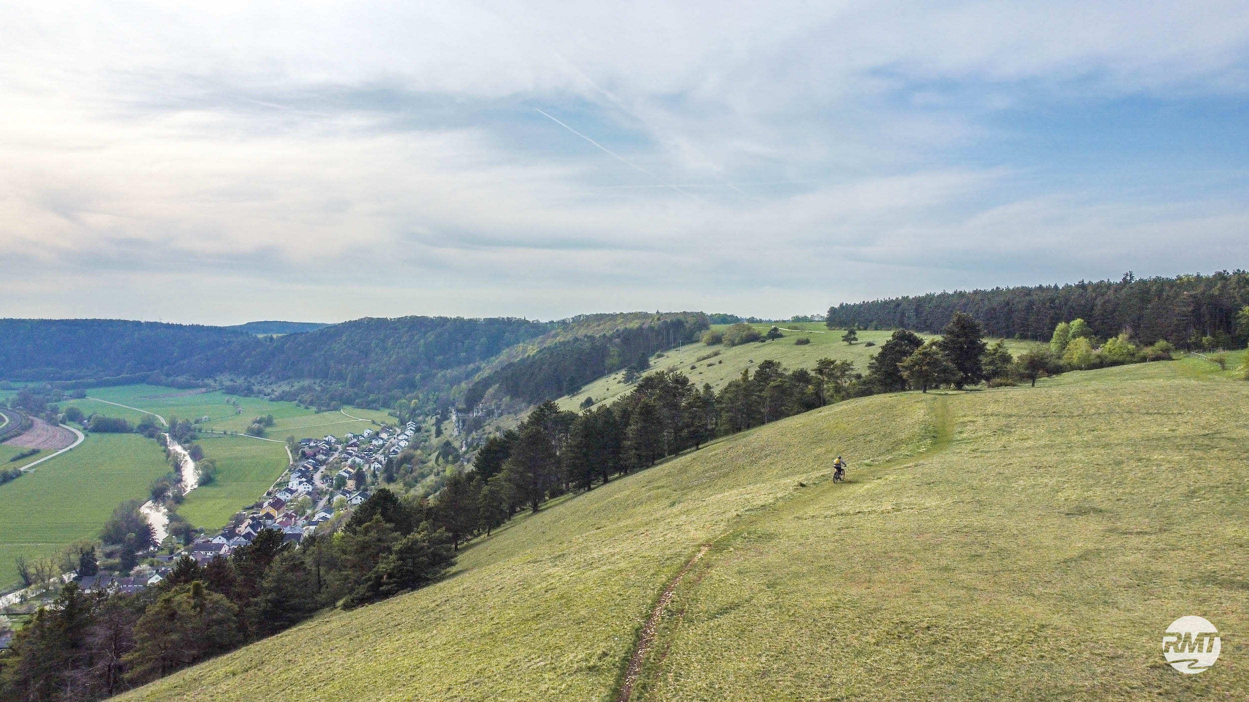 MTB Tour eBike Drone Altmühltal Bayern - beste Trails - Treuchlingen - Rock my Trail Bikeschule -43